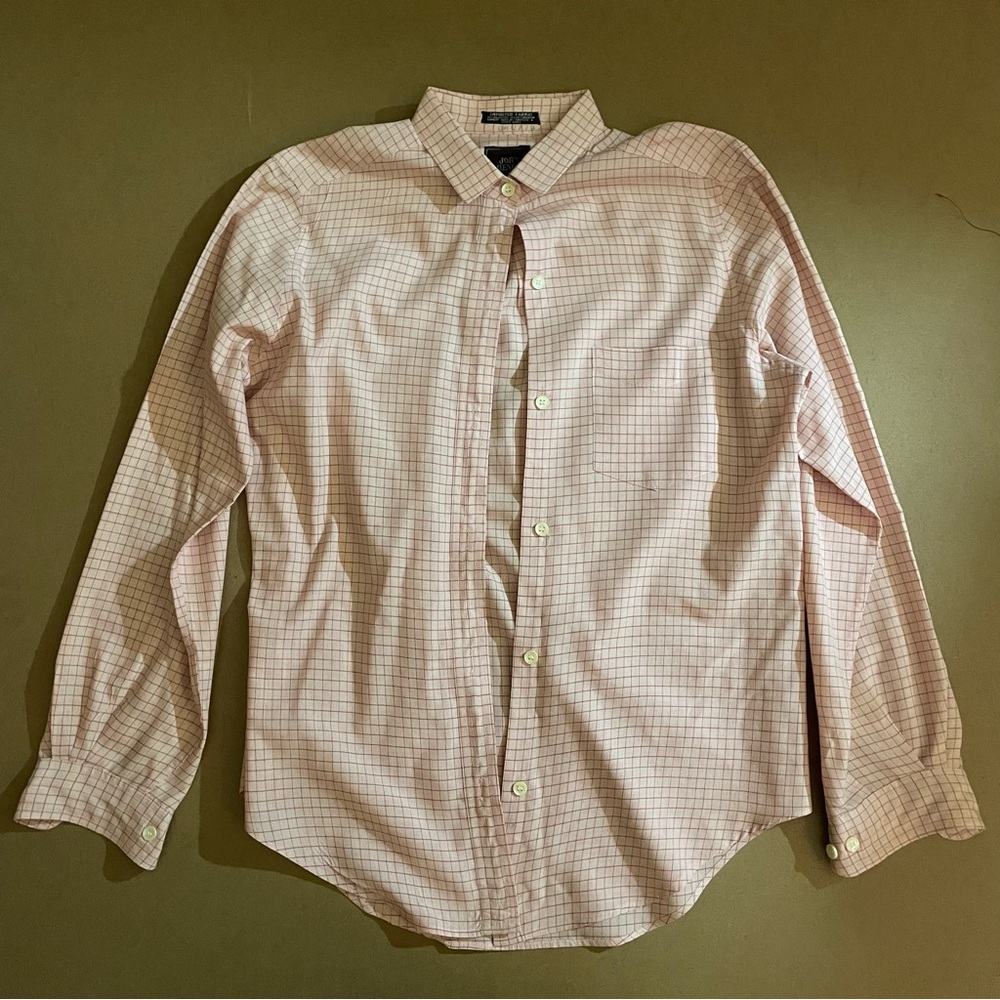 John Henry Checkered Collared Button Down Shirt